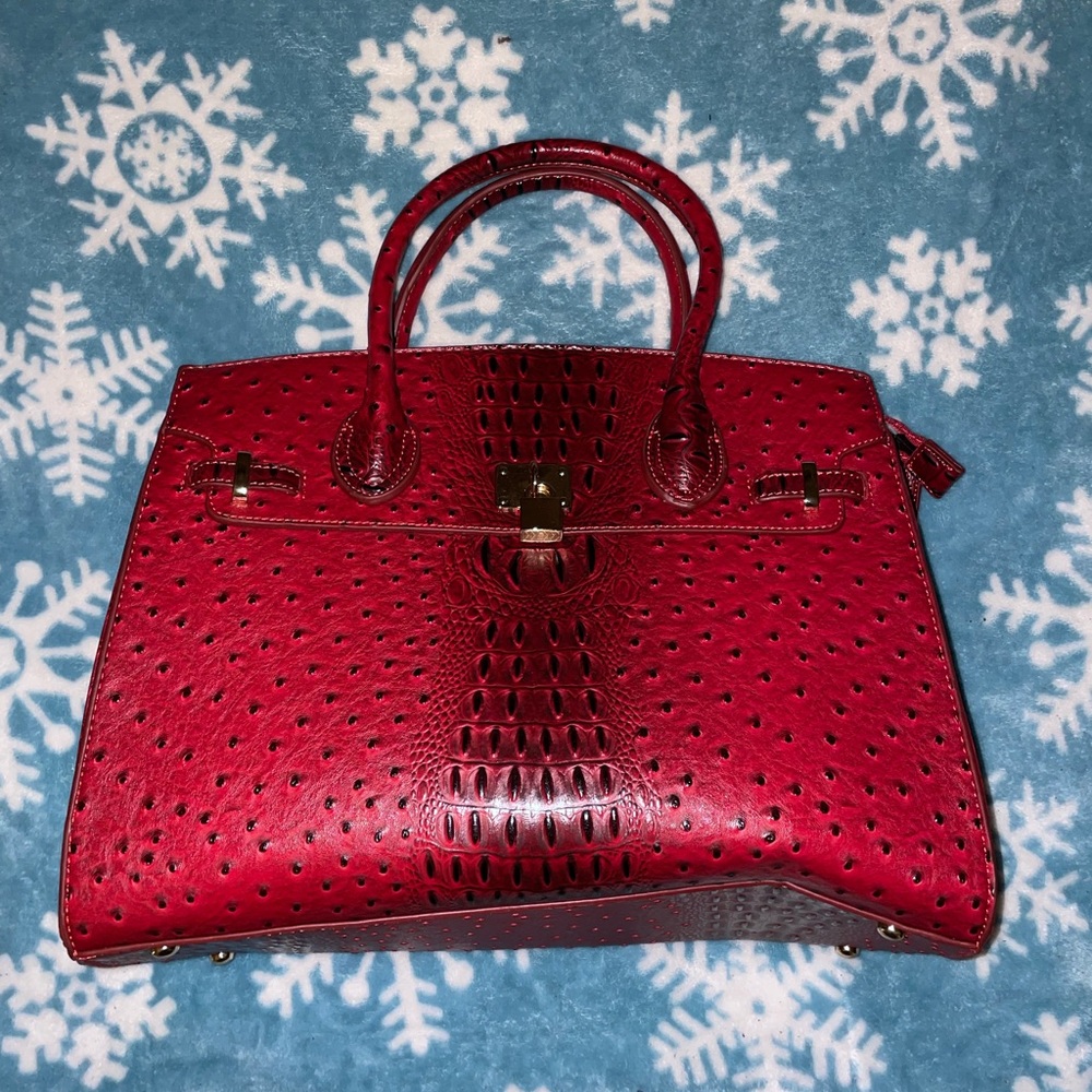 Faux croc bag